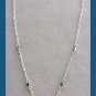 Large Blue Stone Gem Heart Pendant Necklace Designer Discovery of California Vintage Jewelry 1980s