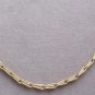 Gold Chain Unique Spring Link Necklace 16" Vintage Jewelry 1980s
