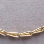 Gold Chain Unique Spring Link Necklace 16" Vintage Jewelry 1980s