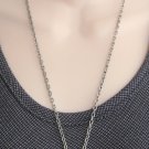 Silver Black Stone Pendant Necklace Vintage Jewelry 1980s Silver Black Stone Pendant Necklace Vintage Jewelry 1980s