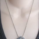 Blue Stone Pendant Necklace By Designer Gallery Originals Vintage Jewelry 1980s Blue Stone Pendant Necklace By Designer Gallery Originals Vintage Jewelry 1980s
