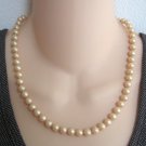 Old Pearl Beaded Necklace Vintage Retro Jewelry 1950s Fancy Cabochon Clasp Old Pearl Beaded Necklace Vintage Retro Jewelry 1950s Fancy Cabochon Clasp