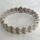 Fancy Silver 3 Piece Bangle Bracelets Vintage Jewelry 1970s Fancy Silver 3 Piece Bangle Bracelets Vintage Jewelry 1970s