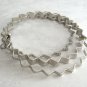 Fancy Silver 3 Piece Bangle Bracelets Vintage Jewelry 1970s