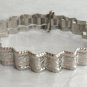 Fancy Silver 3 Piece Bangle Bracelets Vintage Jewelry 1970s