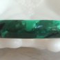 Green Enamel Copper Bangle Bracelet Retro Vintage Jewelry 1960s