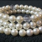 Layered Pearl Wrapped Bracelet Memory Wire Vintage Jewelry 1960s Layered Pearl Wrapped Bracelet Memory Wire Vintage Jewelry 1960s