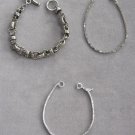 3 Silver Bracelets Designer Trifari Vintage Jewelry 1980s 3 Silver Bracelets Designer Trifari Vintage Jewelry 1980s