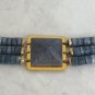 Large Blue Stone Bracelet Vintage Jewelry 1960's