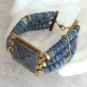 Large Blue Stone Bracelet Vintage Jewelry 1960's