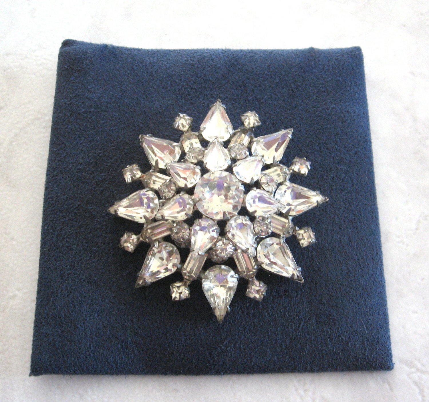 large sparkly brooch