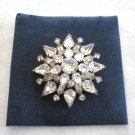 Large Sparkly Rhinestone Brooch Pin Pear Shapes, Baguettes & Round 1930s Vintage Pat 2066969 Large Sparkly Rhinestone Brooch Pin Pear Shapes, Baguettes & Round 1930s Vintage Pat 2066969