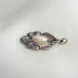 Silver Dangle Pearl Pendant By Designer Avon Vintage Jewelry 1970s
