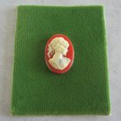 Lady Cameo Setting with Stone Vintage Jewelry Make a Brooch Pendant Ring 1950s Lady Cameo Setting with Stone Vintage Jewelry Make a Brooch Pendant Ring 1950s