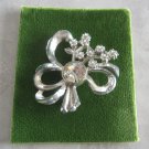 Silver Sparkly Shiny Rhinestone Brooch Pin Vintage Jewelry 1950s Silver Sparkly Shiny Rhinestone Brooch Pin Vintage Jewelry 1950s