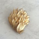 Brushed Textured Gold Stem Bouquet Bush Brooch Pin Vintage Jewelry 1970s Brushed Textured Gold Stem Bouquet Bush Brooch Pin Vintage Jewelry 1970s