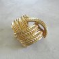 Large Gold Brooch Knot Design Quality Made Vintage Jewelry 1980s