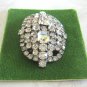 Old Art Deco Sparkly Rhinestone Brooch 72 Stones Retro Vintage Jewelry 1940s