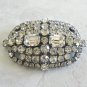 Old Art Deco Sparkly Rhinestone Brooch 72 Stones Retro Vintage Jewelry 1940s