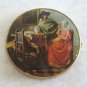 Large Quaker Era Lady Man Double Mirror Compact Western Germany Vintage 1950s
