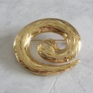 Large Flashy Gold Snake Brooch Pin Vintage Jewelry 1980s Large Flashy Gold Snake Brooch Pin Vintage Jewelry 1980s