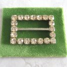 Flashy Sparkly Rhinestone Belt Slide Scarf Slide Vintage Jewelry Old 1950s