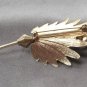 Large Sparkly Chunky Stone Rhinestone Flower Brooch Pin Vintage Jewelry 1960s