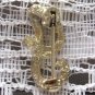 Small Gold Initial G Brooch Pin Vintage Jewelry 1960s