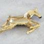 Large Black Silver Gold Zebra Brooch Pin Rhinestone Eye Vintage Jewelry 1980s Handcrafted