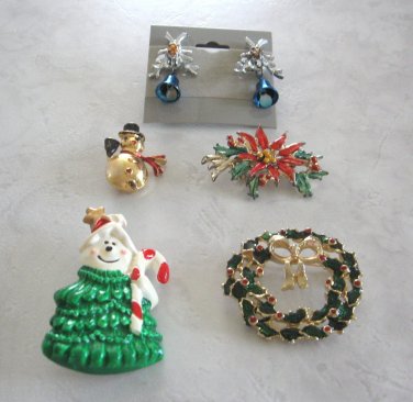 christmas jewelry pins