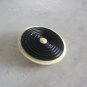 Black & White Old Plastic Antique Brooch Pin Vintage Jewelry 1920s