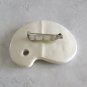 Handcrafted Betty Painters Palette Ceramic Brooch Pin Vintage Jewelry 1980s