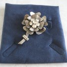 Large Rhinestone Flower Sparkly Brooch Pin Vintage Jewelry 1950s