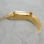 Gold Leaf Brooch Pin Retro Vintage Jewelry 1960s