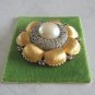 Large Ornate Sparkly Shiny Rhinestone Pearl Brooch Pin Vintage Jewelry 1960s Quality Made