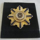 Gold And Blue Enamel Brooch Pin Vintage Jewelry 1960s Gold And Blue Enamel Brooch Pin Vintage Jewelry 1960s