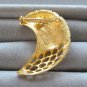 Fancy Gold Brooch Pin By Designer JJ Jonette Jewelry Co. Vintage 1980s