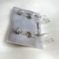 Sparkly Crystal Aurora Borealis Beaded Dangle Clip On Earrings Retro Vintage Jewelry 1950s