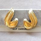 Funky Style Gold Clip On Earrings By Designer Avon Vintage Jewelry 1970s Funky Style Gold Clip On Earrings By Designer Avon Vintage Jewelry 1970s