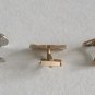 5 Old Button Clip Cufflinks Singles Swank Pioneer Vintage 1940s to 90s