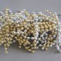 Large Silver & Gold Beaded Barrette Chunky Hair Clip By Cara Mia Vintage 1980s