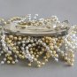 Large Silver & Gold Beaded Barrette Chunky Hair Clip By Cara Mia Vintage 1980s