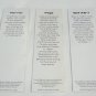 3 Airplane Book Marks Page Markers Vega British Made Harrier Bell XS-1