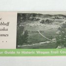 Scenic Scottsbluff Nebraska Brochure Historic Wagon Trail Country Map Guide Vintage 1950s Scenic Scottsbluff Nebraska Brochure Historic Wagon Trail Country Map Guide Vintage 1950s