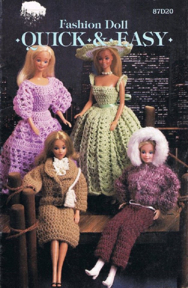 crochet barbie clothes book