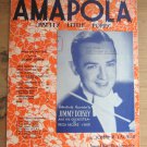 Amapola Pretty Little Poppy Jimmy Dorsey Cover English Spanish French Vintage Sheet Music 1940 Amapola Pretty Little Poppy Jimmy Dorsey Cover English Spanish French Vintage Sheet Music 1940