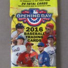 Opening Day 2016 Topps Baseball Trading Cards New in Package 24 Total Cards MLB Opening Day 2016 Topps Baseball Trading Cards New in Package 24 Total Cards MLB