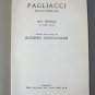 Chicago Opera Company Libretto Pagliacci Music Drama Program Antique Vintage Softcover Book