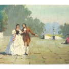 Victorian Couple Litho in U.S.A. Art Print D.A.C. Artwork 5"x7" Vintage 1960s Victorian Couple Litho in U.S.A. Art Print D.A.C. Artwork 5"x7" Vintage 1960s