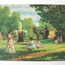 The Fountain By Artist Suzanne Demarest 8"x10" Litho USA D.A.C. Art Print Vintage 1960s The Fountain By Artist Suzanne Demarest 8"x10" Litho USA D.A.C. Art Print Vintage 1960s